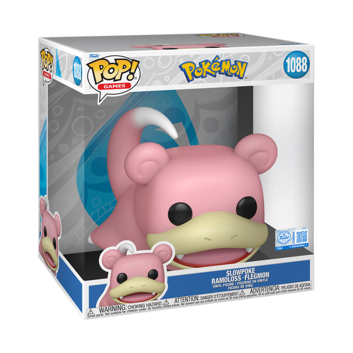 POKEMON - POP FUNKO JUMBO VINYL FIGURE 1088 SLOWPOKE 25CM