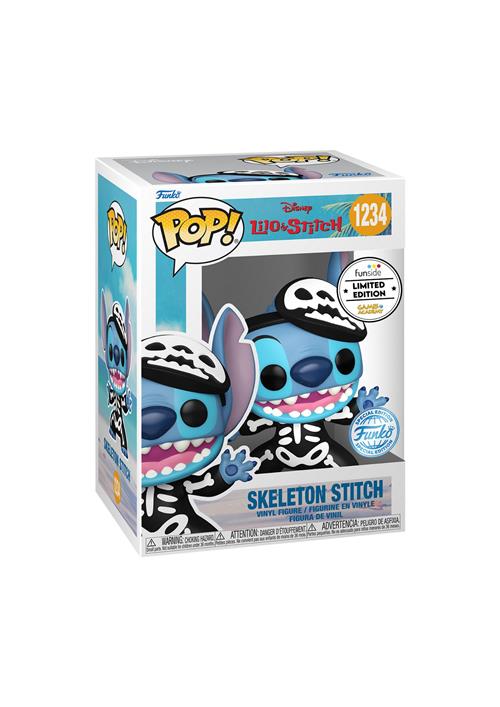DISNEY: LILO & STITCH - POP FUNKO VINYL FIGURE 1234 SKELETON STITCH W/(GW)CHASE 9CM GA EXCL - REGULAR