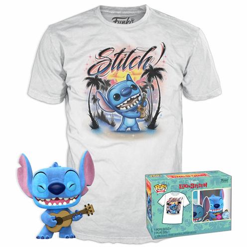 DISNEY: LILO & STITCH - POP FUNKO & TEE BOX - UKULELE STITCH (FL) (T-SHIRT S)