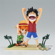 89111 - ONE PIECE - WORLD COLLECTABLE FIGURE - LOG STORIES - MONKEY D. LUFFY & NAMI - MINIFIGURE 7CM