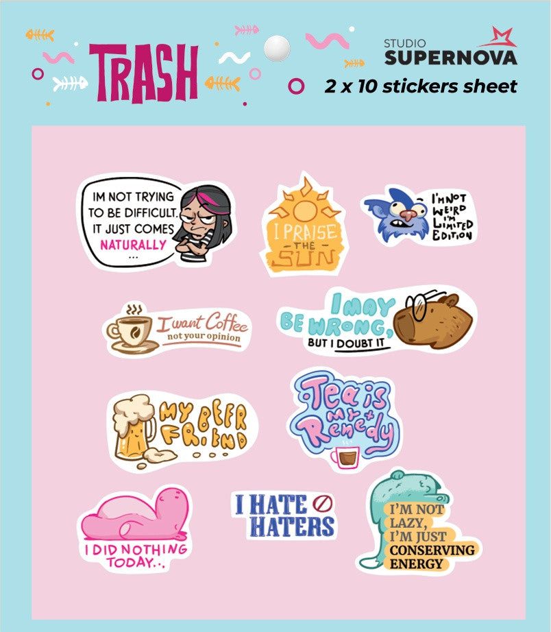 SET STICKER - TRASH 2