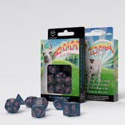 SLLA01 - SET 7 DADI - SPARKLING LLAMA