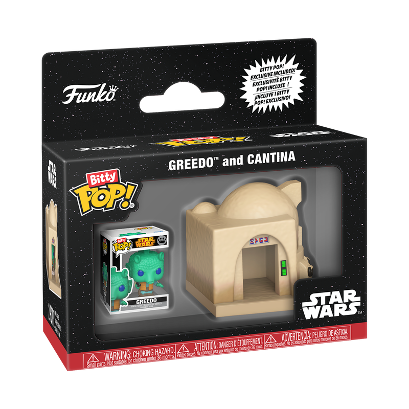 STAR WARS - POP FUNKO BITTY TOWN VINYL FIGURE - GREEDO AND CANTINA