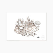 P169S - MAGIC AT HOME AT HOGWARTS - ART PRINT