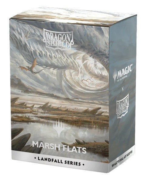 AT-16505 - 100 BUSTINE STANDARD - MATTE DUAL ART SLEEVES - LANDFALL SERIES - MARSH FLATS