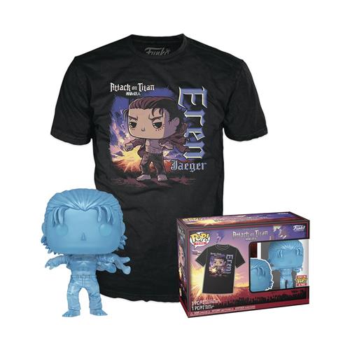 ATTACK ON TITAN - POP FUNKO & TEE BOX - EREN W/MARKS (T-SHIRT S)