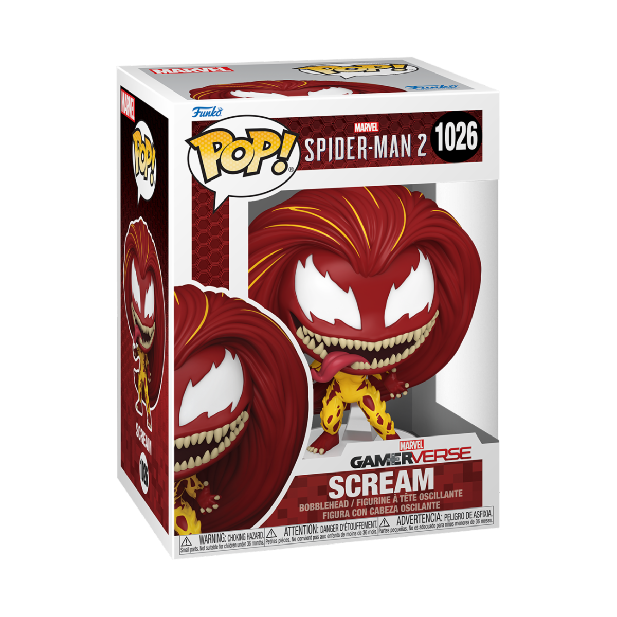 PLAYSTATION - SPIDER-MAN 2 - POP FUNKO VINYL FIGURE 1026 SCREAM 9CM