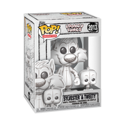 LOONEY TUNES - POP FUNKO VINYL FIGURE 2013 SYLVESTER & TWEETY (SKETCHED) 9CM