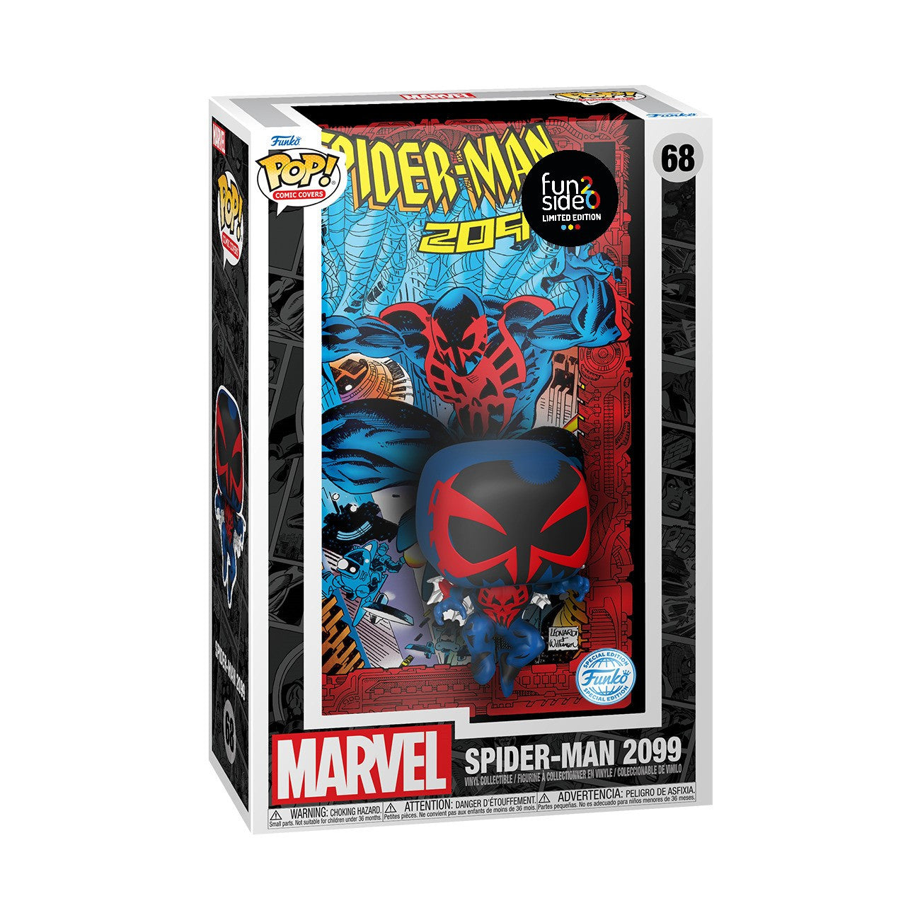 MARVEL - POP FUNKO COMIC COVERS VINYL FIGURE 68 SPIDER-MAN 2099 #19CM FUNSIDE20 EXCL