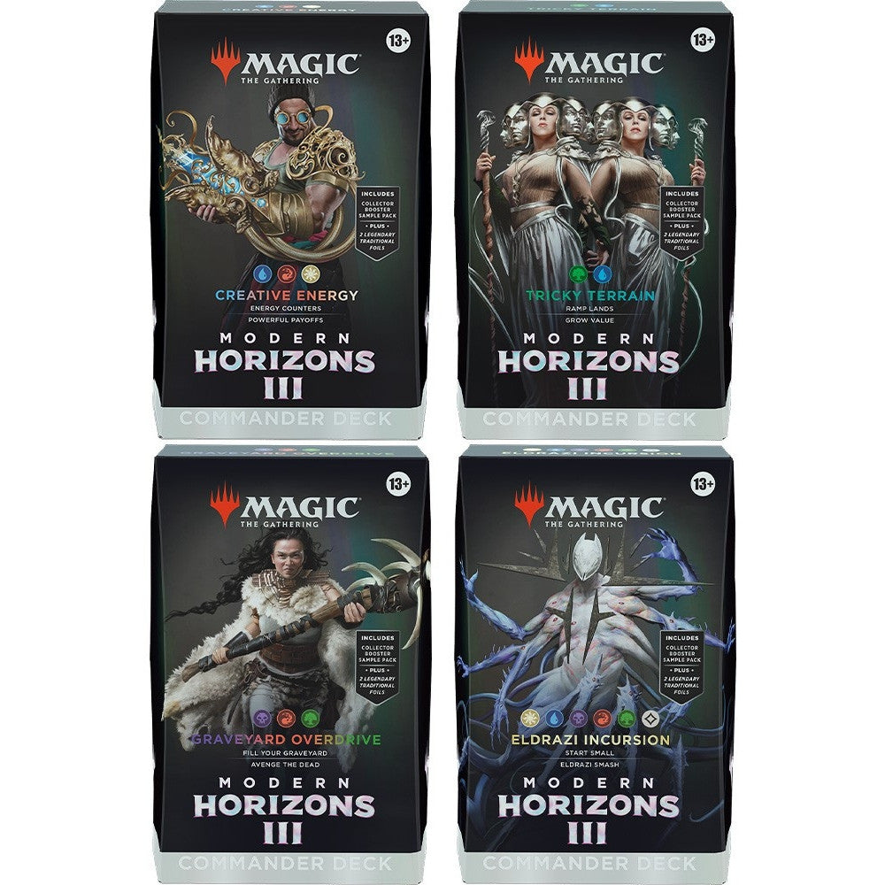 BOX COMMANDER DECK - MODERN HORIZONS 3 (4 MAZZI) - ENG
