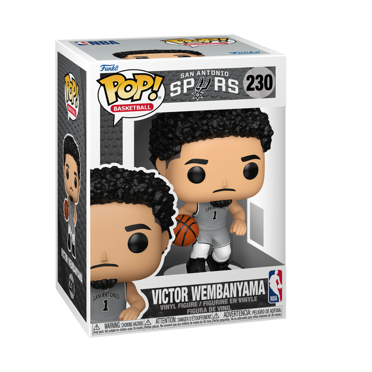 NBA - POP FUNKO VINYL FIGURE 230 VICTOR WEMBANYAMA (SE) (SPURS) 9CM