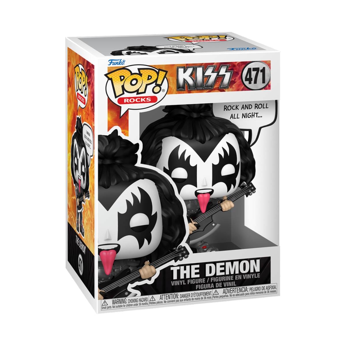 MUSIC: KISS - POP FUNKO VINYL FIGURE 471 THE DEMON 9CM