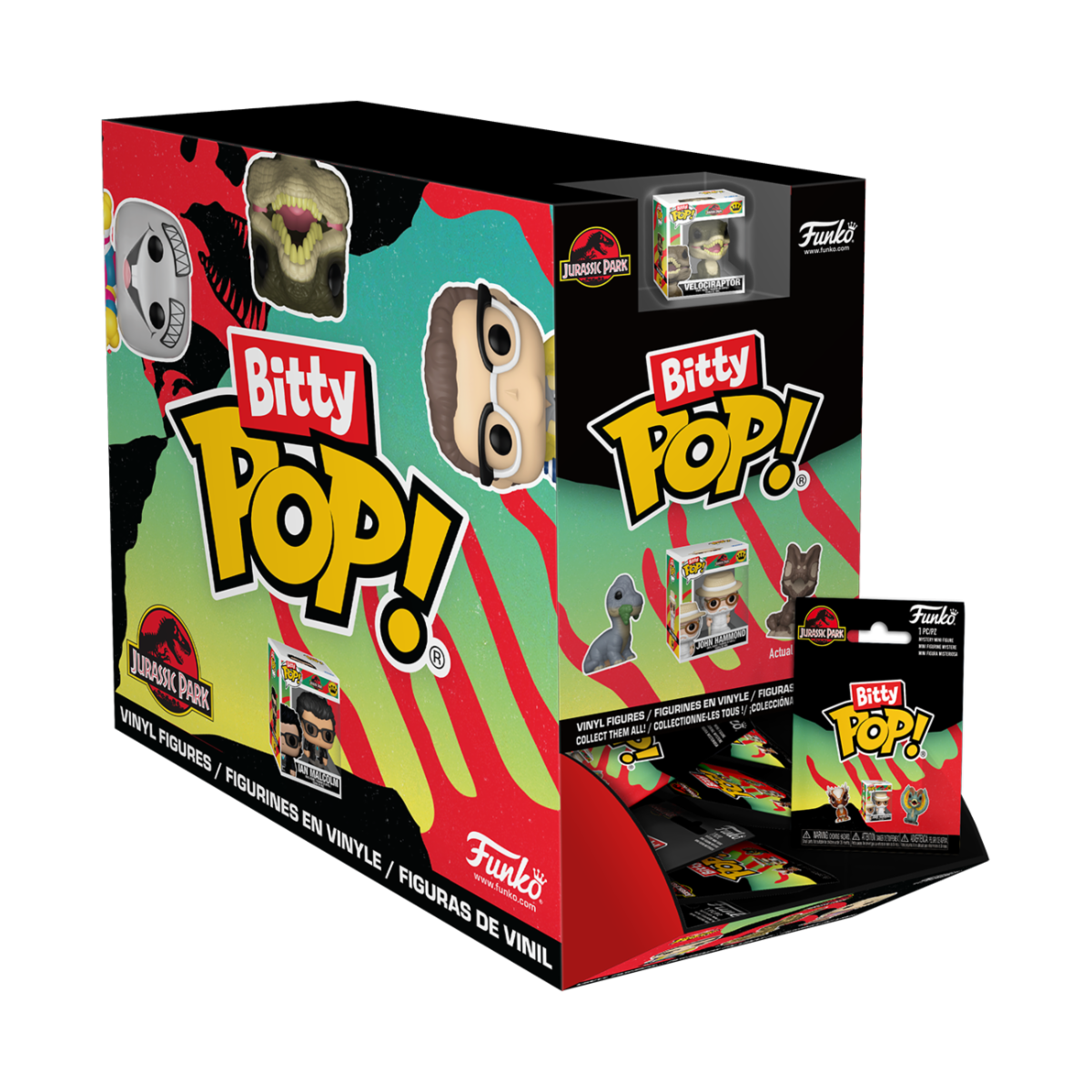 JURASSIC PARK - POP FUNKO BITTY VINYL FIGURE - 32PZ DISPLAY 2CM