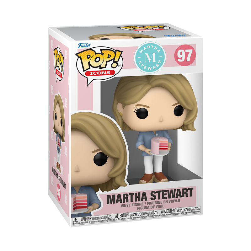MARTHA STEWART S1 - POP FUNKO VINYL FIGURE 97 MARTHA STEWART (W/ CAKE) 9CM