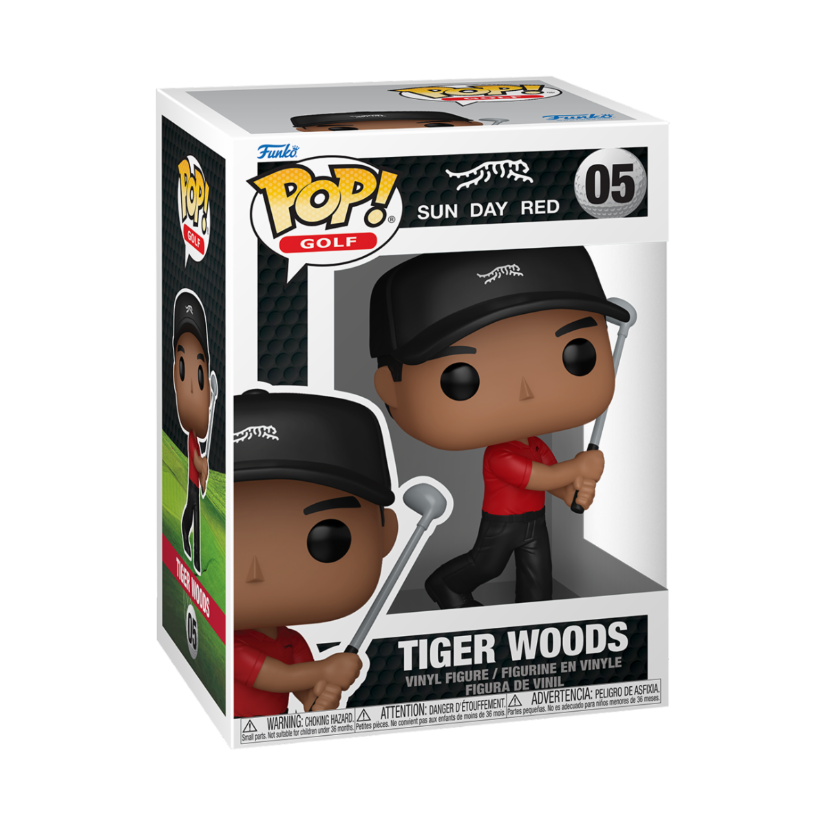 SPORT: GOLF - POP FUNKO VINYL FIGURE 05 TIGER WOODS (SWING) 9CM