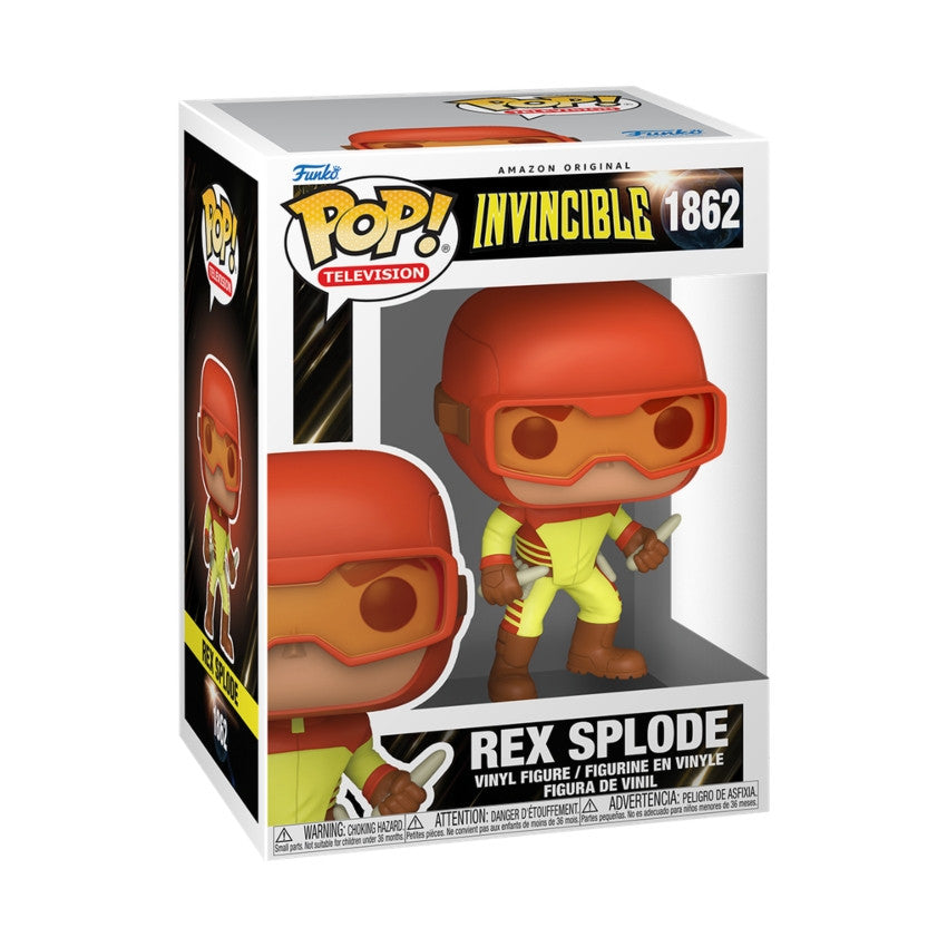 INVINCIBLE S2 - POP FUNKO VINYL FIGURE 1862 REX SPLODE W/CHASE REGULAR 9CM