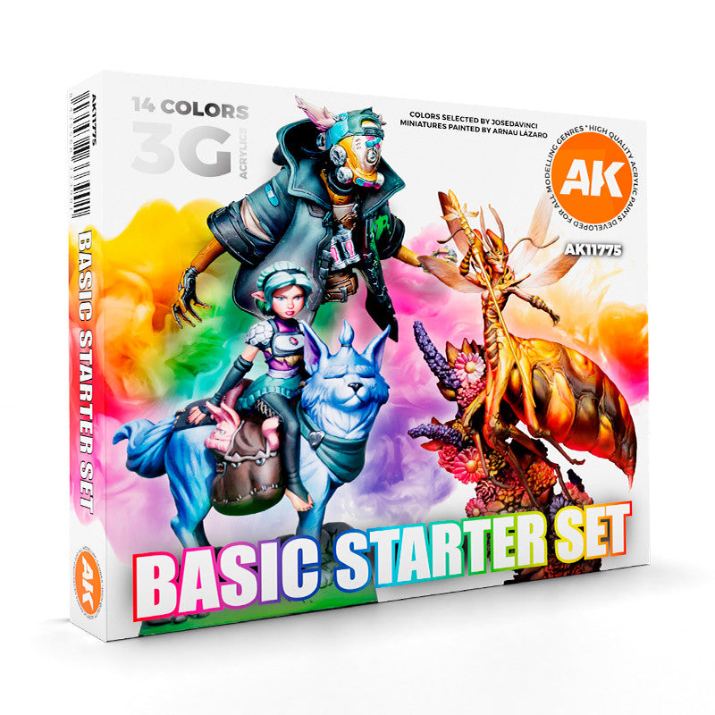 AK11775 - 3GEN ACRYLICS - BASIC STARTER SET - SET DA 14 COLORI