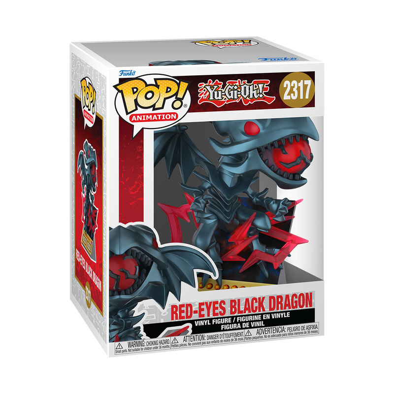 YU-GI-OH! S8 - POP FUNKO PREMIUM VINYL FIGURE 2317 RED-EYES BLACK DRAGON 9CM