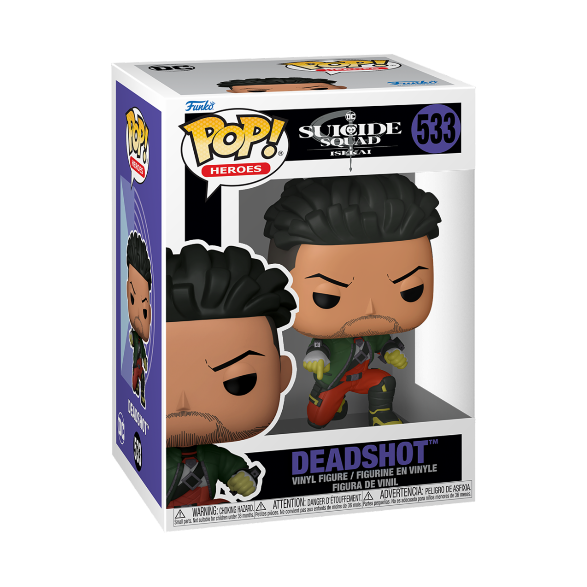 DC COMICS: SUICIDE SQUAD ISEKAI - POP FUNKO VINYL FIGURE 533 DEADSHOT 9CM