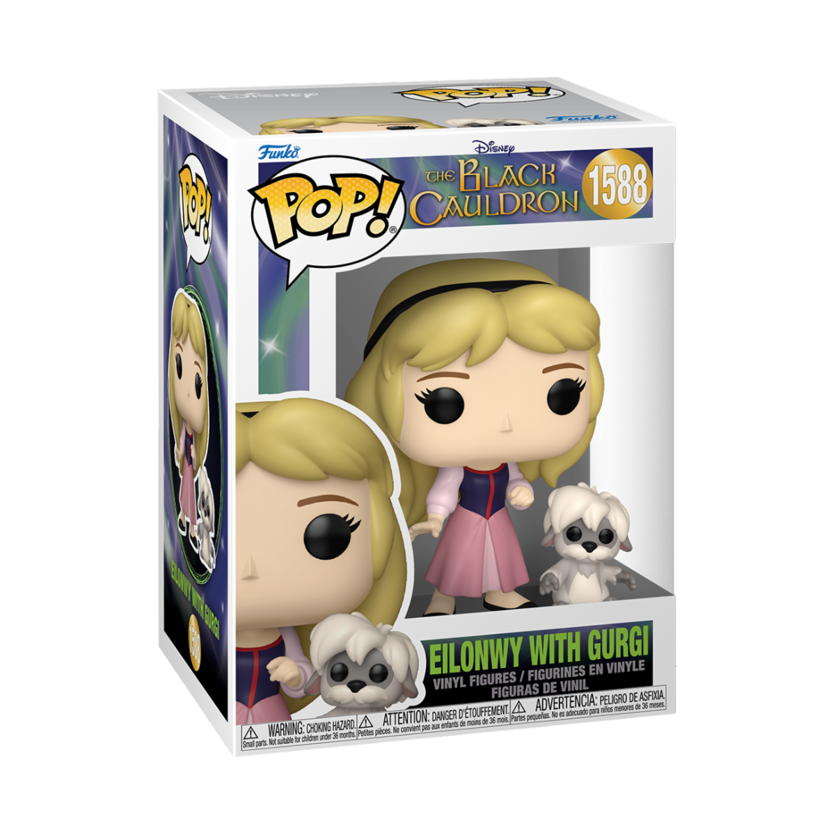 DISNEY: THE BLACK CAULDRON - POP FUNKO VINYL FIGURE 1588 EILONWY W/GURGI 9CM