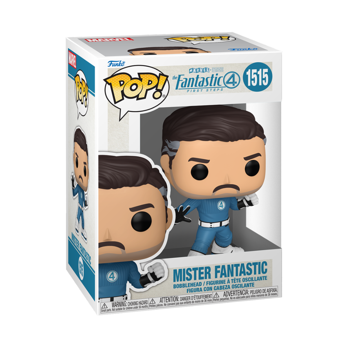 MARVEL: THE FANTASTIC FOUR: FIRST STEPS - POP FUNKO VINYL FIGURE 1515 MR. FANTASTIC 9CM