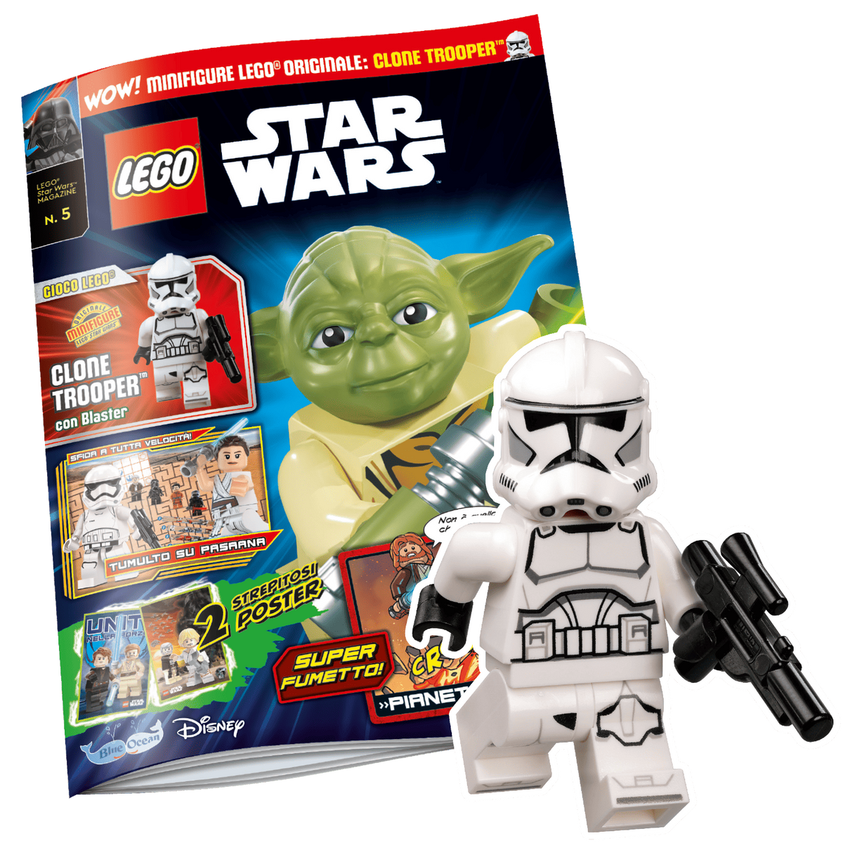 LEGO STAR WARS N.5 - CLONE TROOPER CON BLASTER
