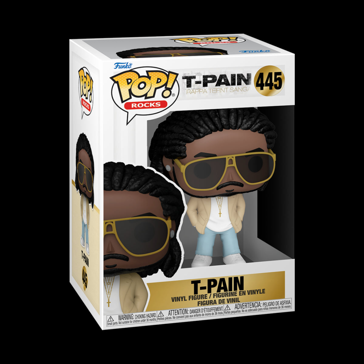 MUSIC: T-PAIN - POP FUNKO VINYL FIGURE 445 RAPPA TERNT SANGA 9CM