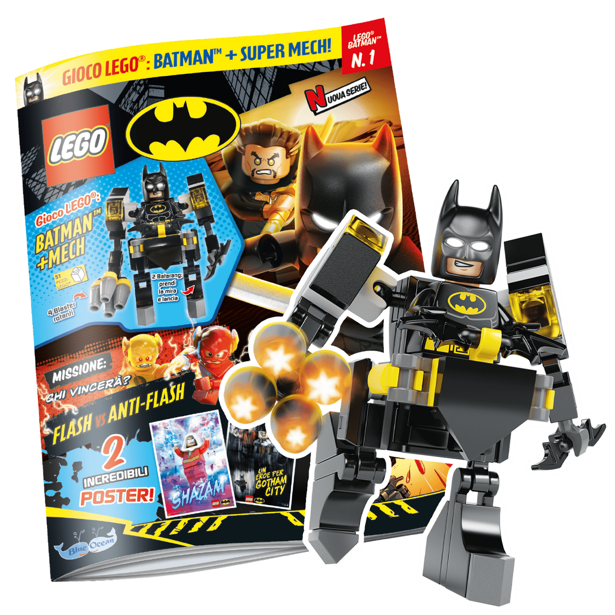 LEGO BATMAN N.1 - BATMAN + SUPER MECH