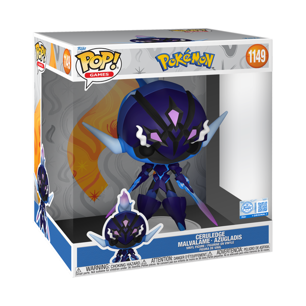 POKEMON S22 - POP FUNKO JUMBO VINYL FIGURE 1149 CERULEDGE 25CM