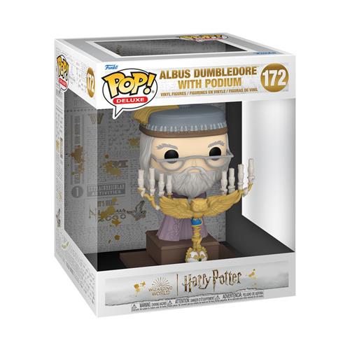 HARRY POTTER: PRISONER OF AZKABAN - POP FUNKO DELUXE VINYL FIGURE 172 DUMBLEDORE W/ PODIUM
