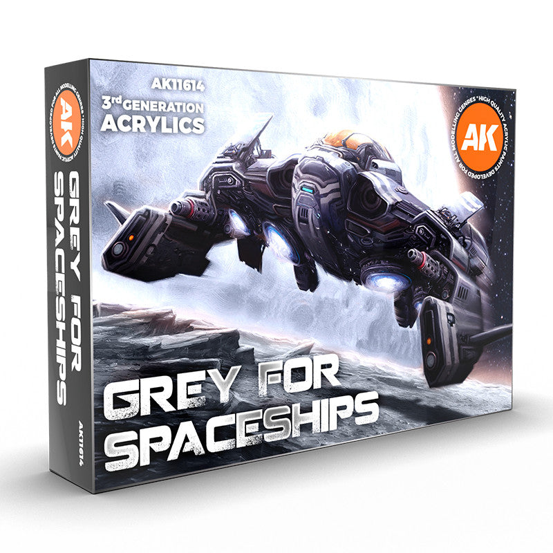 AK11614 - 3GEN ACRYLICS - GREY FOR SPACESHIPS - SET DA 6 COLORI