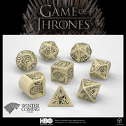 GOT/00190166/2025/1/A - SET 8 DADI - GAME OF THRONES - STARK