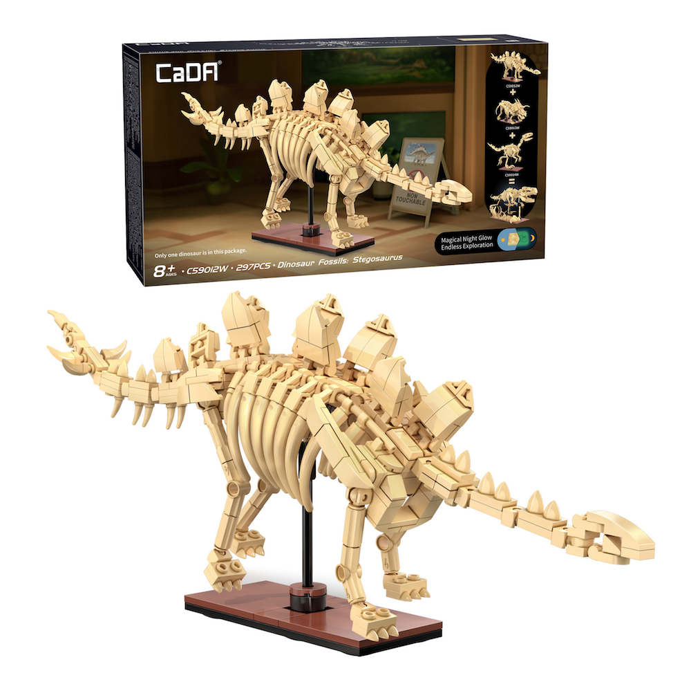 DBLC59012W - CADA - DINOSAUR FOSSILS - STEGOSAURUS - 297 PZ