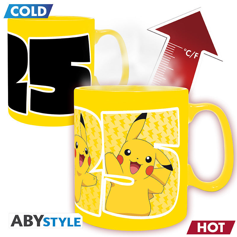 ABYMUGA155 - POKEMON - TAZZA HEAT CHANGE - 460ML - PIKACHU