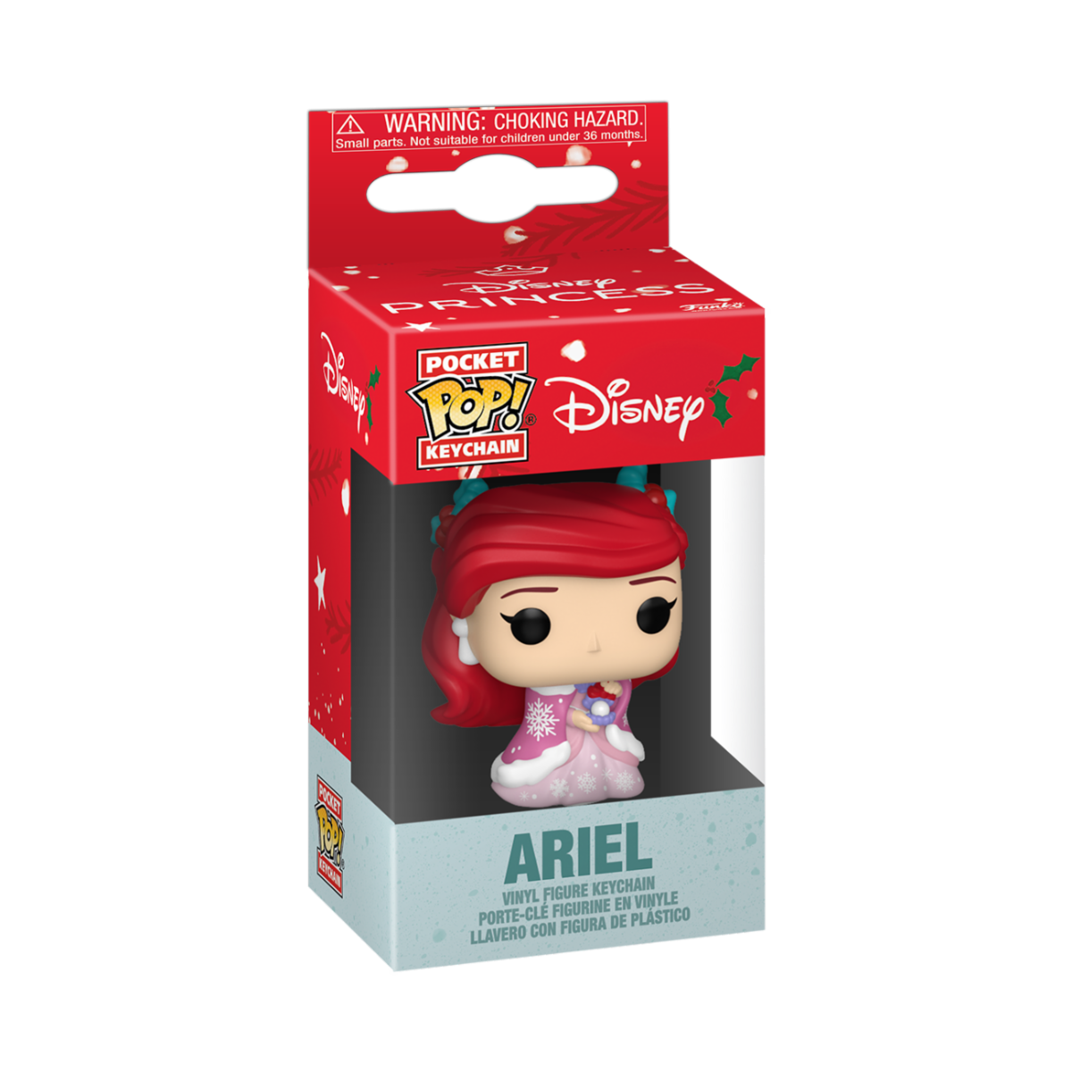 DISNEY: PRINCESS HOLIDAY - KEYCHAIN - ARIEL 4CM