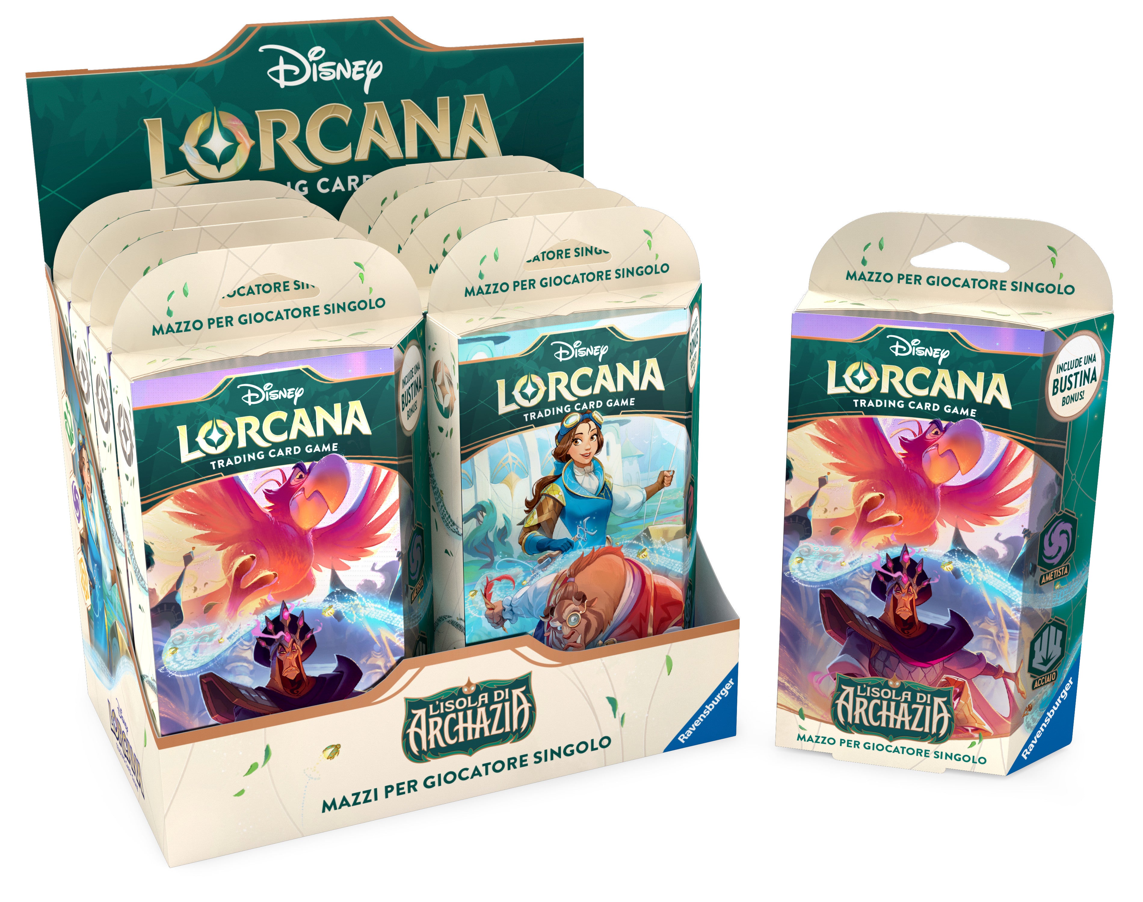 LORCANA - BOX 8 STARTER DECKS - L'ISOLA DI ARCHAZIA - ITA