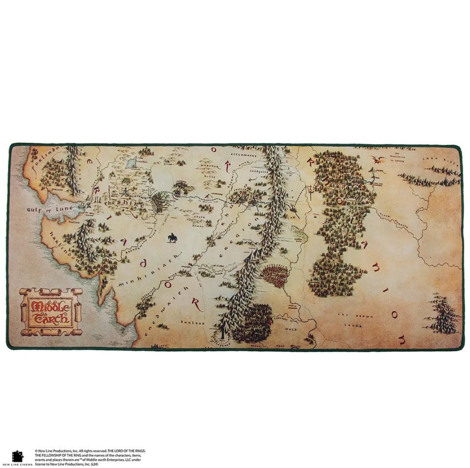 CR2550 - THE LORD OF THE RINGS - TAPPETINO DA SCRIVANIA - MAPPA DELLA TERRA DI MEZZO