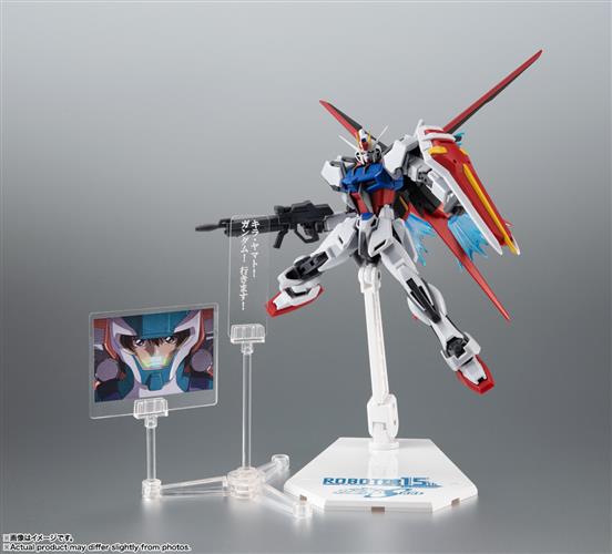 2693443 - THE ROBOT SPIRITS SIDE MS - GAT-X105+AQM/E-X01 AILE STRIKE GUNDAM VER. A.N.I.M.E. - ROBOT SPIRITS 15TH ANNIVERSARY - ACTION FIGURE 13CM
