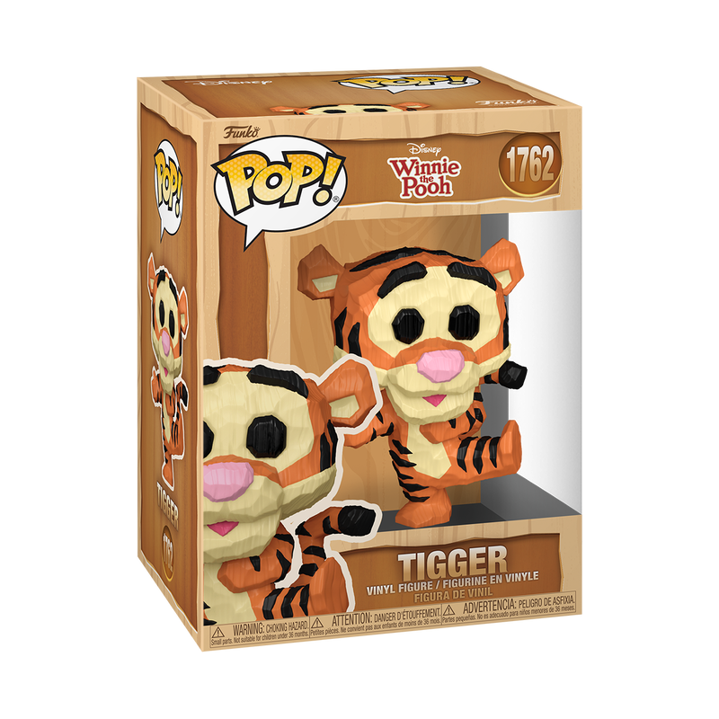 WINNIE THE POOH S5 - POP FUNKO VINYL FIGURE 1762 TIGGER (WHITTLED) 9CM