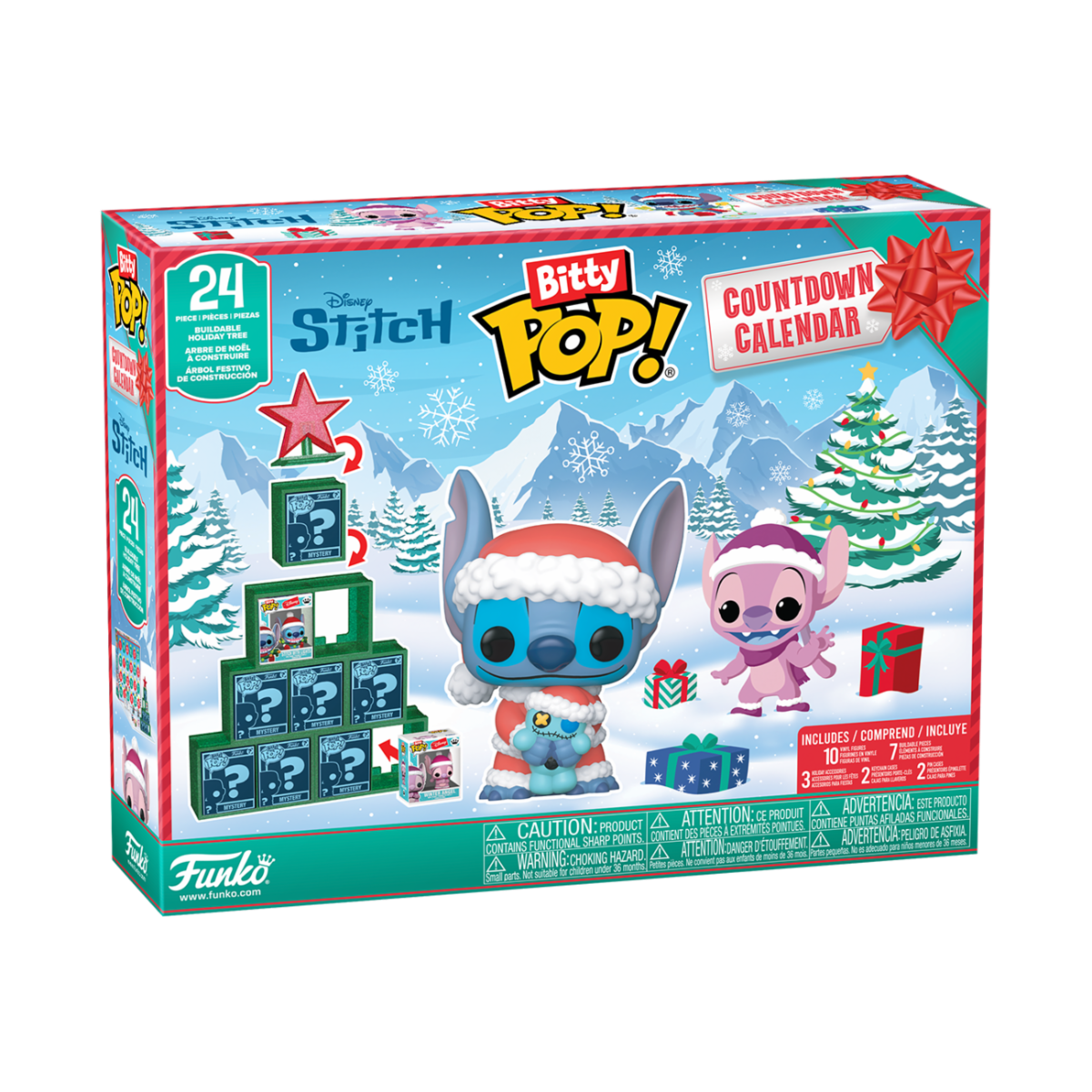 87002 - DISNEY: LILO & STITCH - FUNKO BITTY POP COUNTDOWN CALENDAR - STITCH HOLIDAY