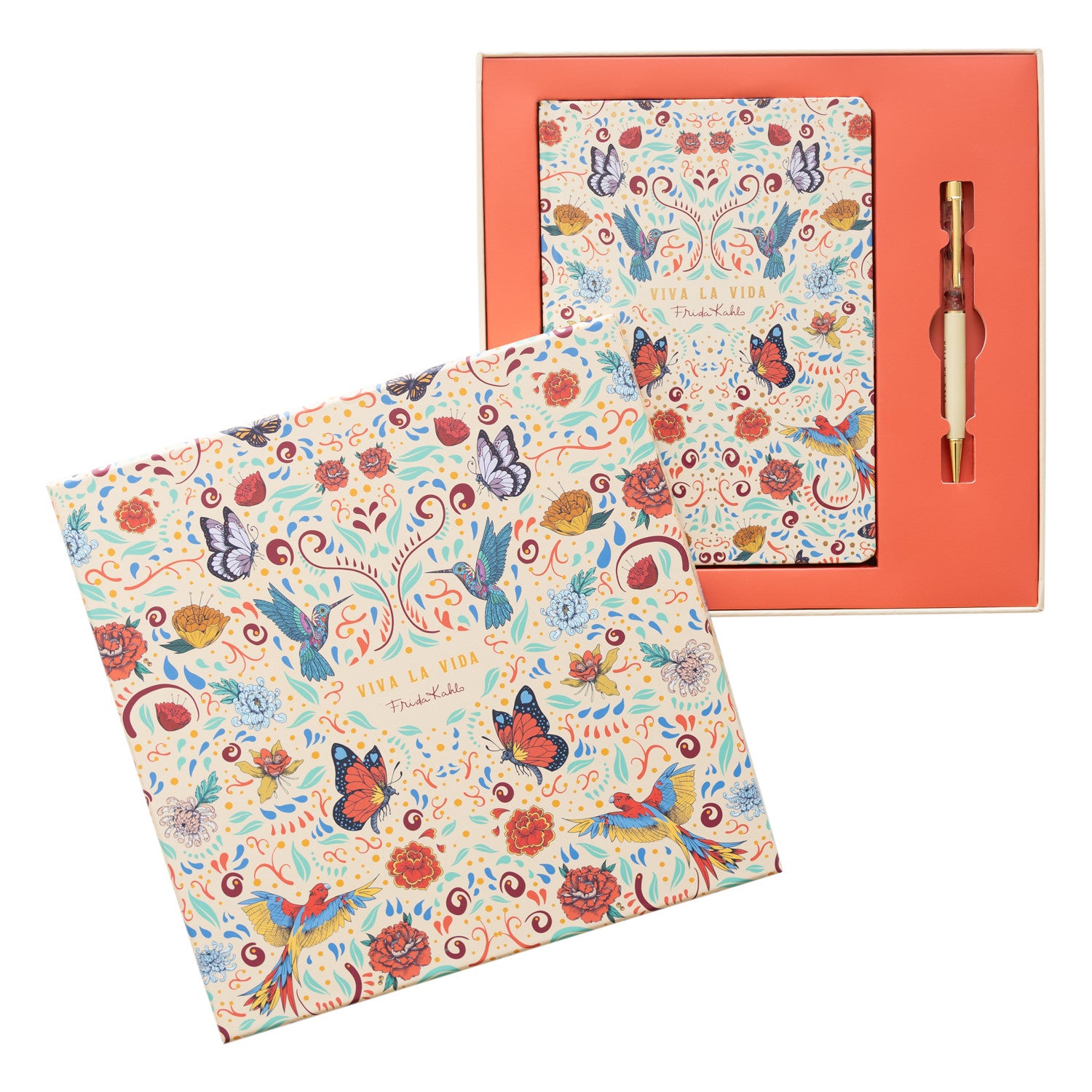 SCPA5B07 - FRIDA KAHLO - SET QUADERNO E PENNA - VIVA LA VIDA