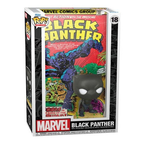 MARVEL - POP FUNKO COMIC COVERS VINYL FIGURE 18 BLACK PANTHER 9CM