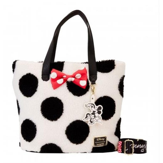 DISNEY - MINNIE ROCKS - BORSA A TRACOLLA - THE DOTS SHERPA TOTE BAG STYLE