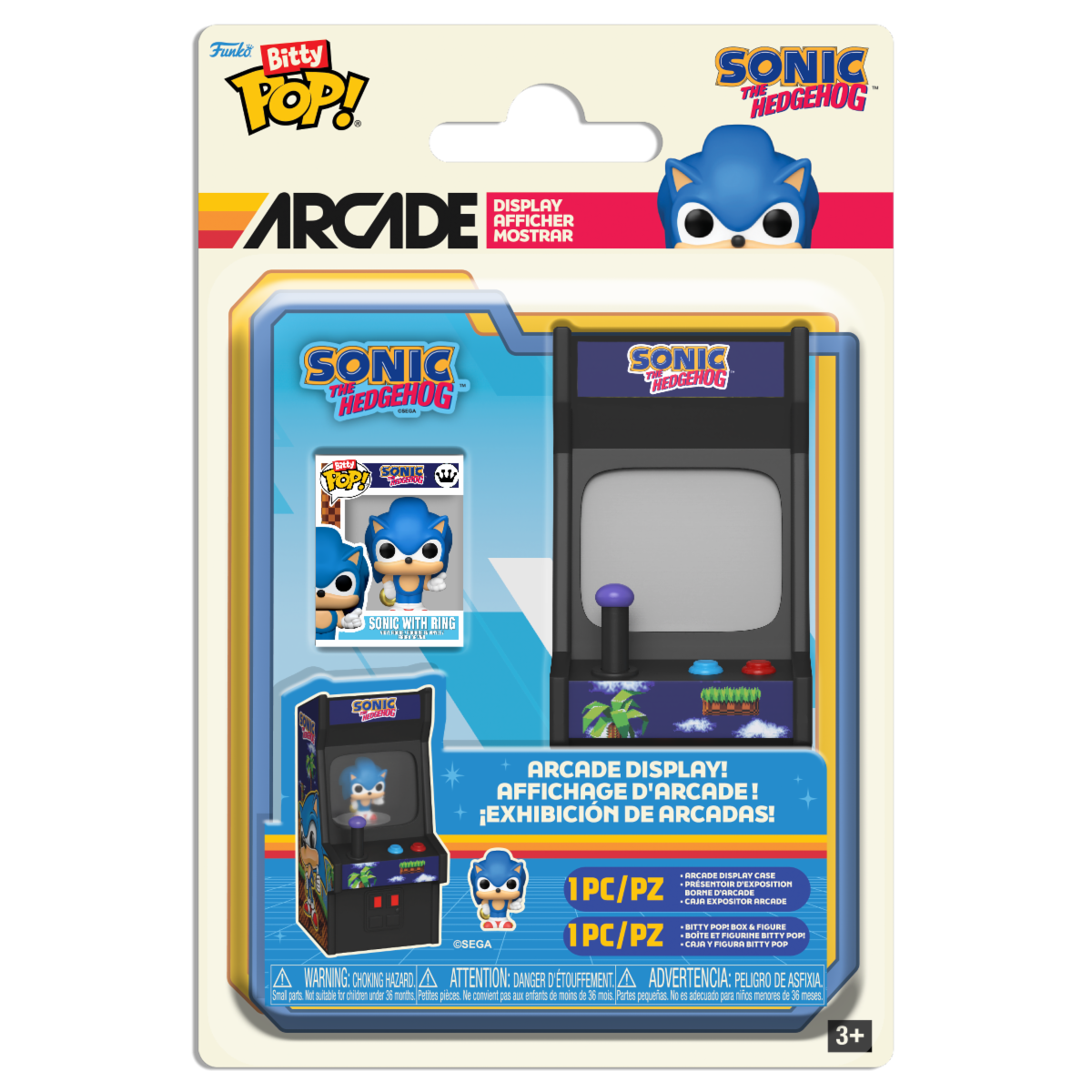 85250 - SONIC: THE HEDGEHOG - POP FUNKO BITTY ARCADE VINYL FIGURE - SONIC