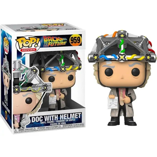 BACK TO THE FUTURE - POP FUNKO VINYL FIGURE 959 DOC W/ HELMET 9CM