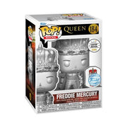 QUEEN - POP FUNKO VINYL FIGURE 184 FREDDIE MERCURY KING (PLT) W/PIN 9CM GA EXCL