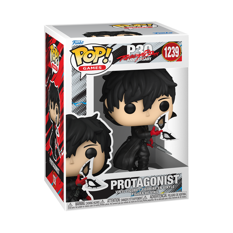 PERSONA 30TH ANNIVERSARY - POP FUNKO VINYL FIGURE 1239 PROTAGONIST (PERSONA 5) 9CM