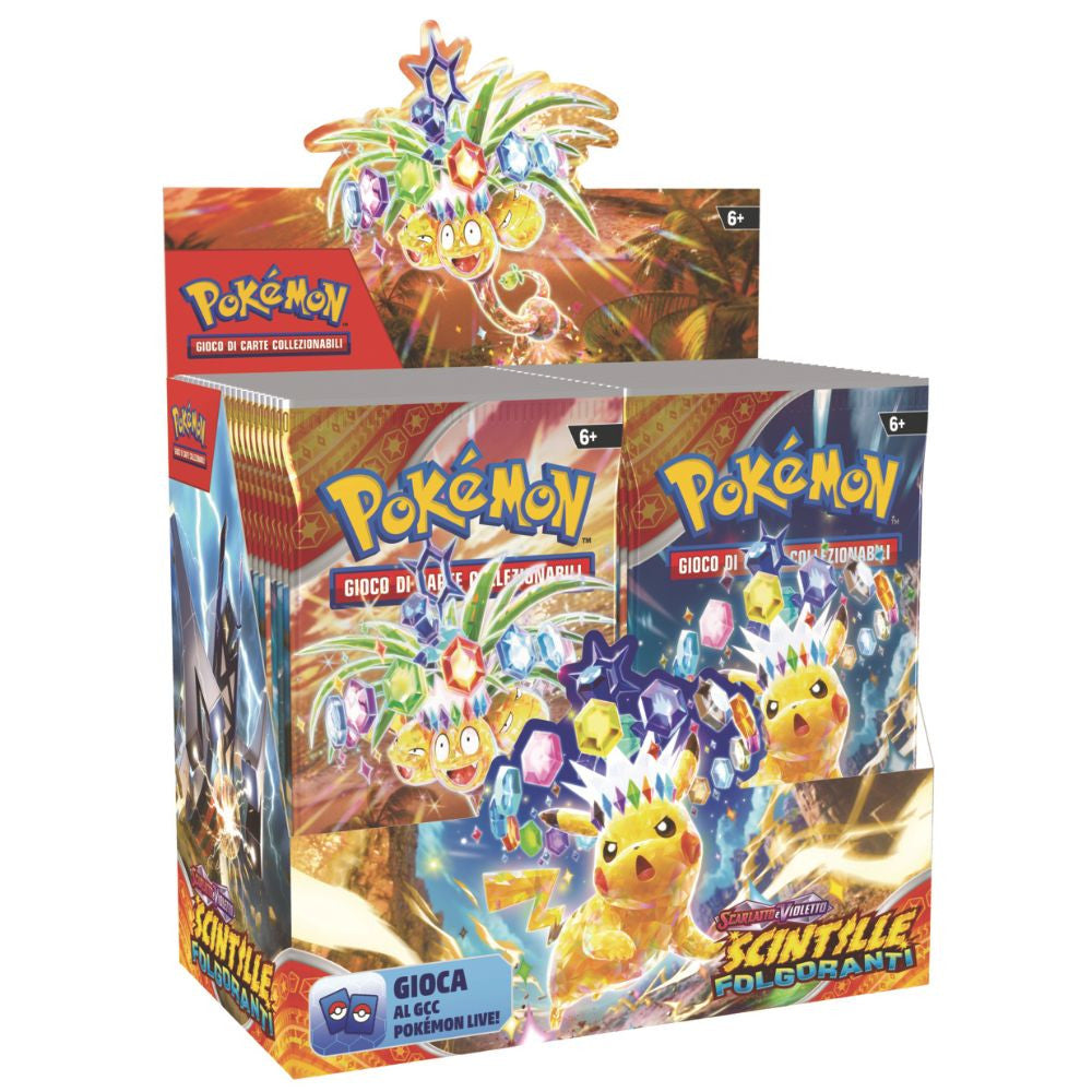 PK60565-I - POKEMON - BOX 36 BUSTE - SCARLATTO E VIOLETTO - SV08 - SCINTILLE FOLGORANTI
