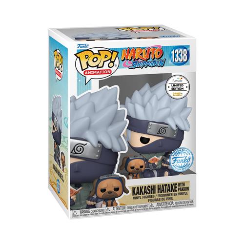 NARUTO SHIPPUDEN - POP FUNKO VINYL FIGURE 1338 KAKASHI W/DOGS 9CM GA EXCL
