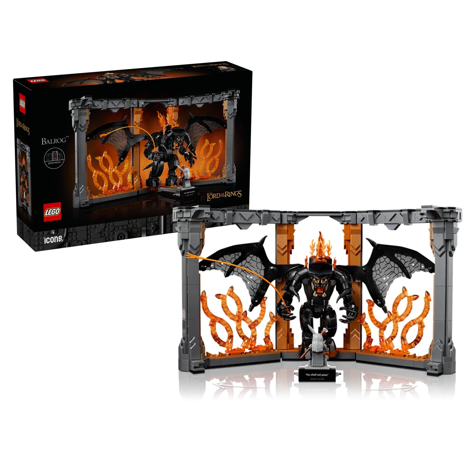 10367 - ICONS - IL SIGNORE DEGLI ANELLI: BOOK NOOK DEL BALROG™